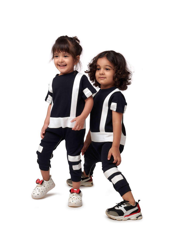 Black and White Jumpsuit for Kids
