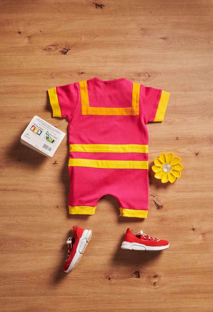 Pink Striped Jumpsuit for Kids